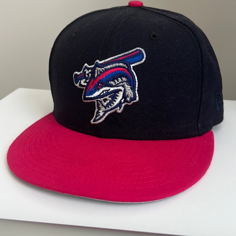 Pensacola Blue Wahoos New Era Navy Authentic Collection Fitted Hat